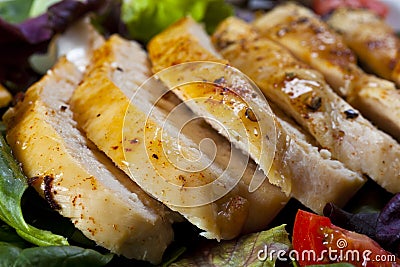 Sliced Chicken Breast Stock Photo