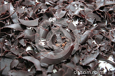 Sliced of chocolate Stock Photo