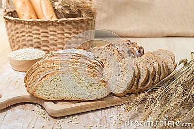 Variety of bread Stock Photo