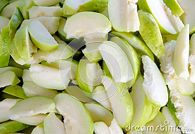 Sliced Guava Stock Photo