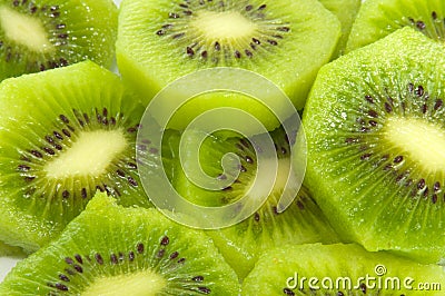 Sliced Kiwi Fruit Stock Photo