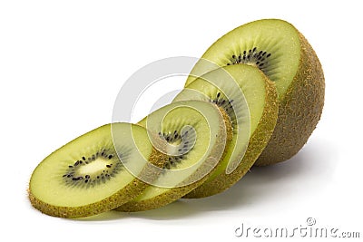 Sliced kiwifruit Stock Photo