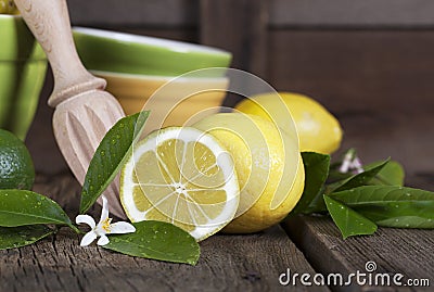 Sliced Lemon Stock Photo