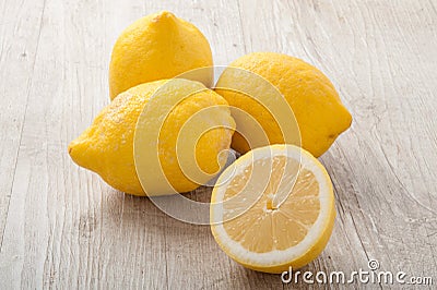 Sliced lemons Stock Photo