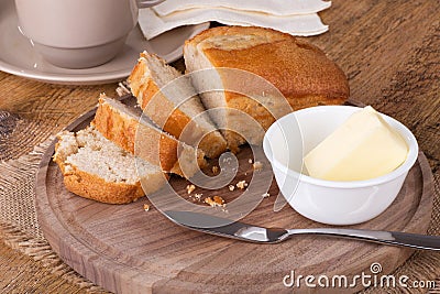 Apple strudel tea bread Stock Photo