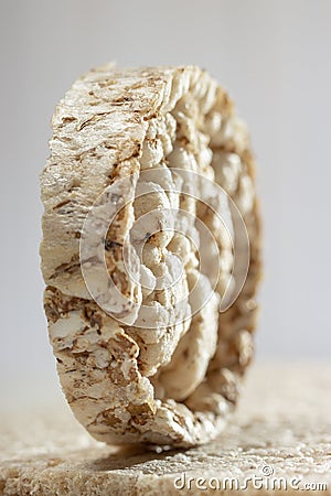 Sliced Oatmeal Bread on Wooden Table close-up Stock Photo