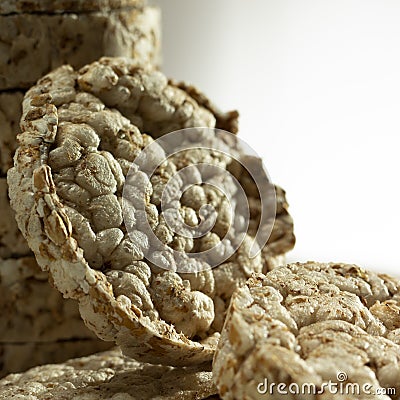 Sliced Oatmeal Bread on Wooden Table close-up Stock Photo