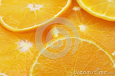 Sliced oranges Stock Photo