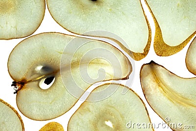 Sliced Pear Stock Photo