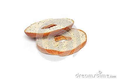 Sliced round bread Stock Photo