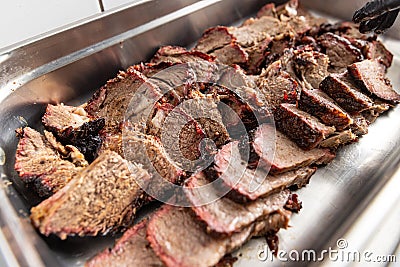 Sliced steak ribeye Stock Photo