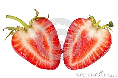 Sliced strawberry Stock Photo