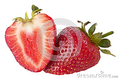 Sliced strawberry Stock Photo