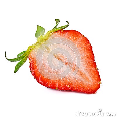 Sliced strawberry Stock Photo