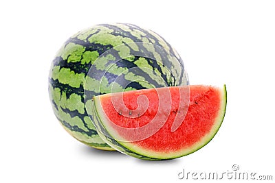 Sliced watermelon Stock Photo