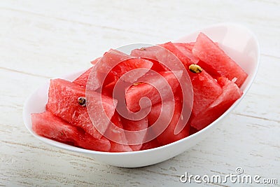 Sliced watermelon Stock Photo