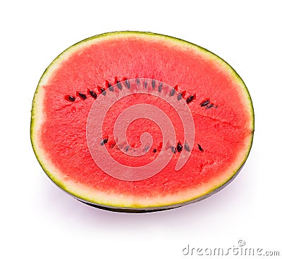 Sliced watermelon half section Stock Photo