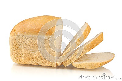 Sliced white bread Stock Photo