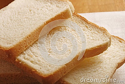 Sliced white bread Stock Photo