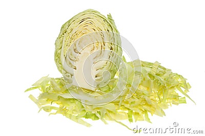 Sliced white cabbage Stock Photo