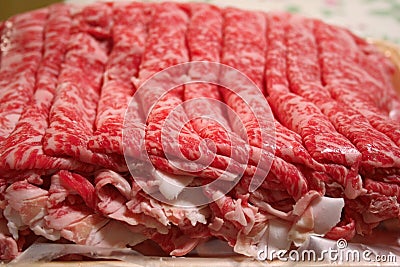 Slices Of Beef Stock Photo