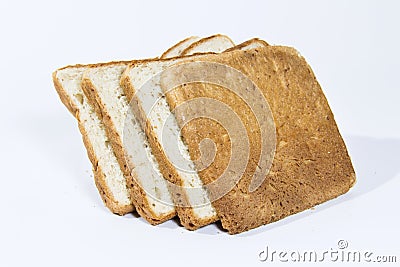 Slices of bread Stock Photo
