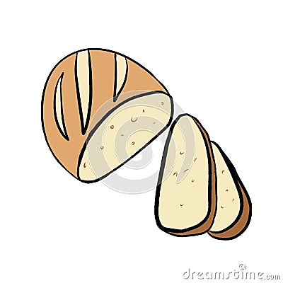 Slices Bread Stock Photo