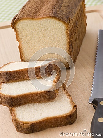 Slices of Maderia Cake Stock Photo