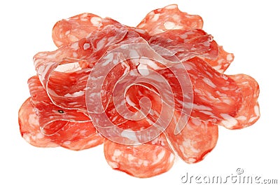 Slices of Romana Ham Stock Photo