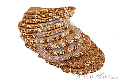 Slices of wholewheat bread Stock Photo