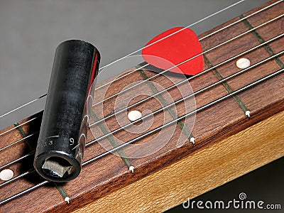 Slide Guitar Stock Photo