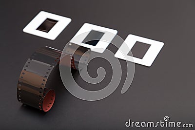 Slide and reversal film Stock Photo