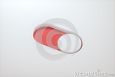 Slide switch and touch button, science and technology, 3d rendering Stock Photo