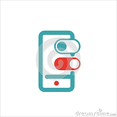 Slide to unlock or lock button on smartphone screen vector. Vector Illustration