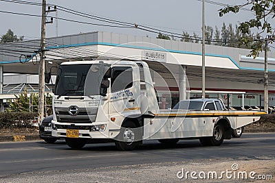 Slide Tow truck Editorial Stock Photo