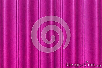 Sliding door, purple or pink curtain scene from the leather of the conference room in the hotel. Wavy abstract pattern wall Stock Photo