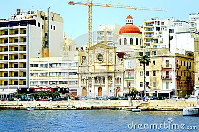 Sliema, Malta. Editorial Stock Photo