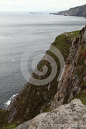 Slieve league cliffs. Stock Photo