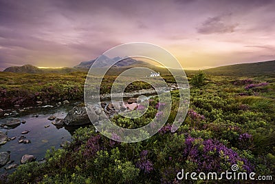 Sligachan river, Scotland Stock Photo