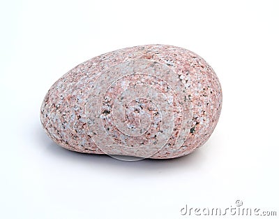 Slightly red pebble Stock Photo