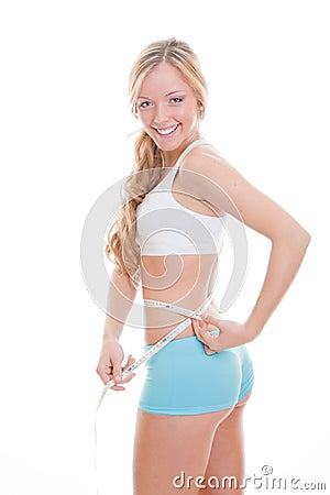 Slim fit woman Stock Photo