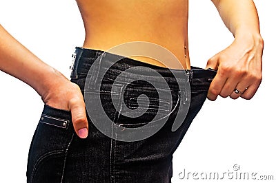 Slim girl. Stock Photo