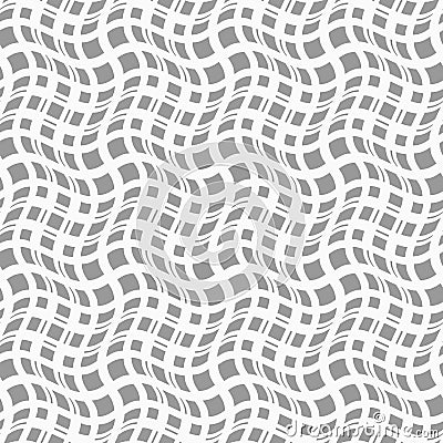 Slim gray wavy squares in different sizes Stock Photo