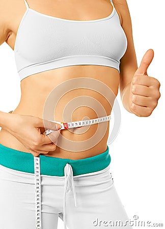 Slim waist Stock Photo