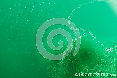 Slime abstract texture defocused. Concept water pollution, environmental protection Stock Photo