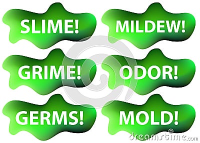 Slime Icon Set Vector Illustration