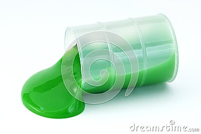 Slime spill Stock Photo