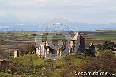 Slimnic fortress,Sibiu,Transylvania, Romania Stock Photo