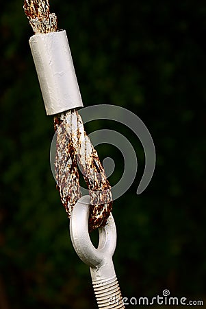 Sling loop and hook. Stock Photo