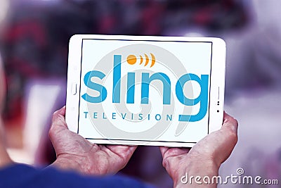 Sling TV logo Editorial Stock Photo